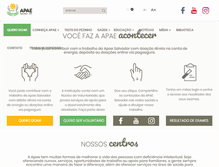 Tablet Screenshot of apaesalvador.org.br